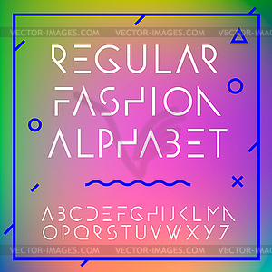 Fashion alphabet letters collection - vector clipart / vector image