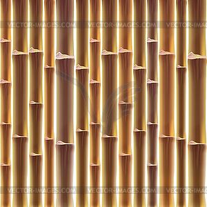 Bamboo fence background - vector clipart