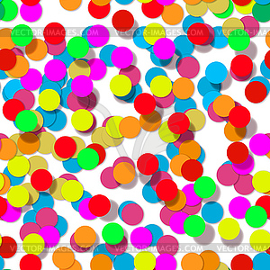 Confetti party design seamless pattern - vector clipart