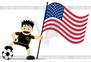 Soccer player - vector clipart