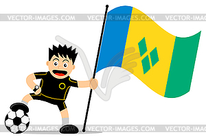 Soccer player - vector clipart / vector image