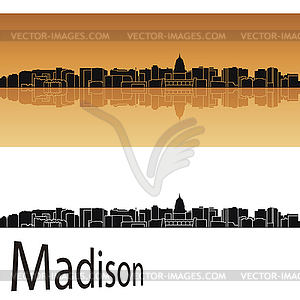 Madison skyline - vector image