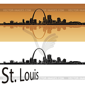 St Louis skyline - vector image