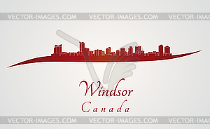 Windsor горизонт в красный - векторная графика