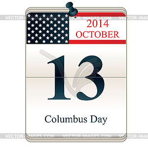 Кристофер День Колумба - векторное изображение клипарта