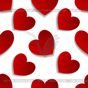 Valentine seamless pattern - vector clipart