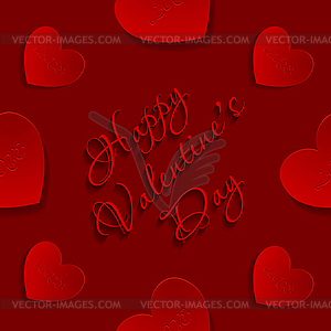 Valentine seamless pattern - vector clipart