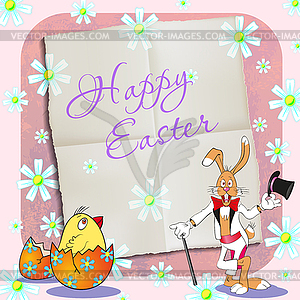 Happy easter - vector clipart