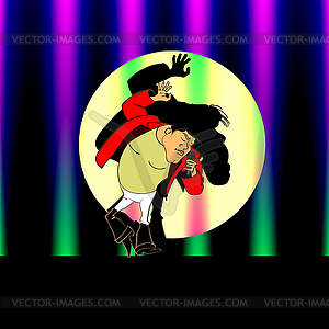 Singer - vector clip art