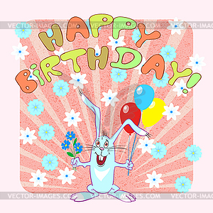 Happy birthday - vector clip art