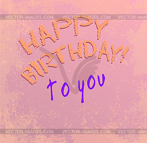 Happy birthday - vector image