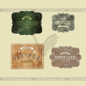 RETRO LABELS - vector clip art