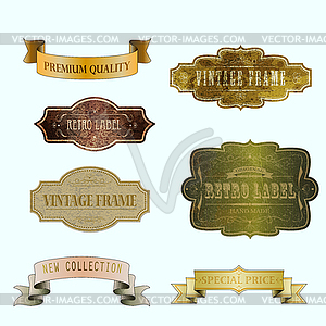 RETRO LABELS - vector image