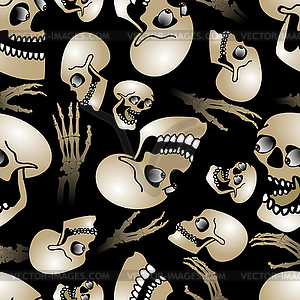 Halloween seamless pattern - vector image