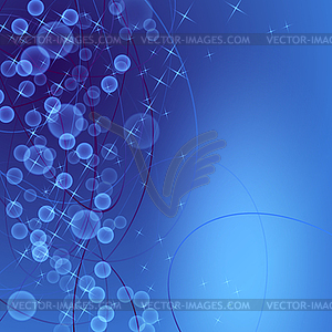 Звезды синий фон - векторное изображение EPS