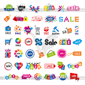 Biggest collection of logos sale - vector clipart