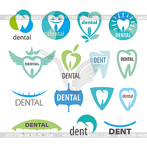 Biggest collection of logos dentistry - vector EPS clipart