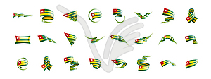 Togo flag,  - vector clipart