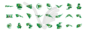 Brazil flag, - royalty-free vector image