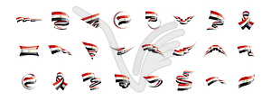 Egypt flag, - vector clipart