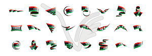 Libya flag, - vector clipart