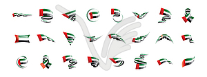 United Arab Emirates flag, - vector clipart