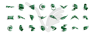 Pakistan flag, - royalty-free vector image