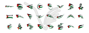 Palestine flag, - vector clipart