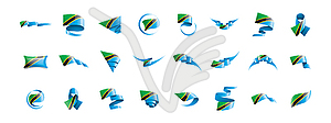 Танзанийский флаг, - графика в векторном формате