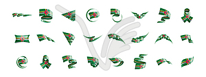 Dominica flag, - vector clip art