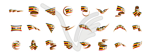 Флаг Уганды, - векторная графика