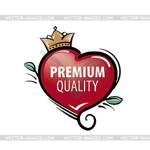 Mark of best quality of product drawn by hand - vector clipart