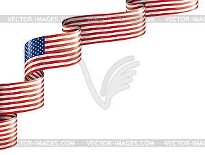 USA flag, - vector image