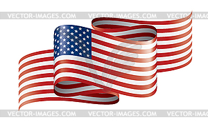 USA flag, - vector clipart