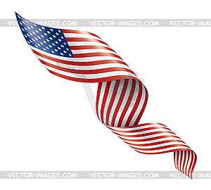 USA flag, - vector image