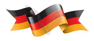 Germany flag, - vector clipart