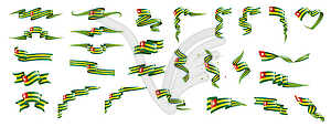 Togo flag, - vector image