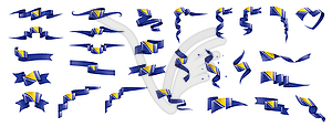 Bosnia and Herzegovina flag, - vector clip art