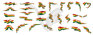 Ghana flag, - vector image