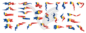 Romania flag, - vector clipart