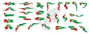 Guyana flag, - vector clipart