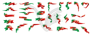Saint Kitts and Nevis flag, - vector clipart