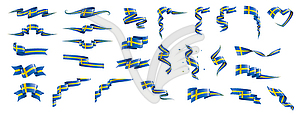 Sweden flag, - vector clip art