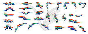 South africa flag, - vector image