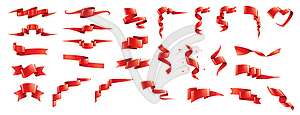 Красный стикер - векторное изображение клипарта