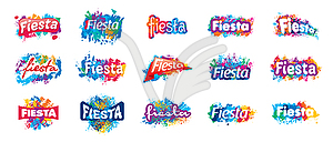 Abstract logo for Fiesta - vector image