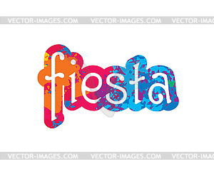 Abstract logo for Fiesta - vector clipart