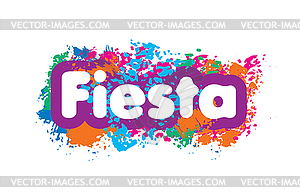 Абстрактный логотип для Fiesta - цветной векторный клипарт