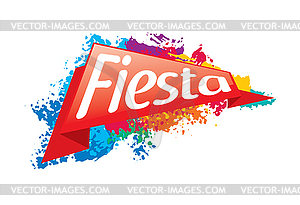 Abstract logo for Fiesta - vector image