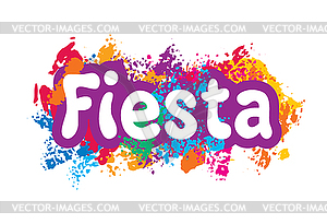 Abstract logo for Fiesta - vector clip art